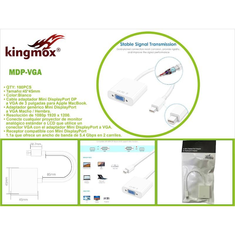 Haz clic para ver más imágenes MDP-VGA