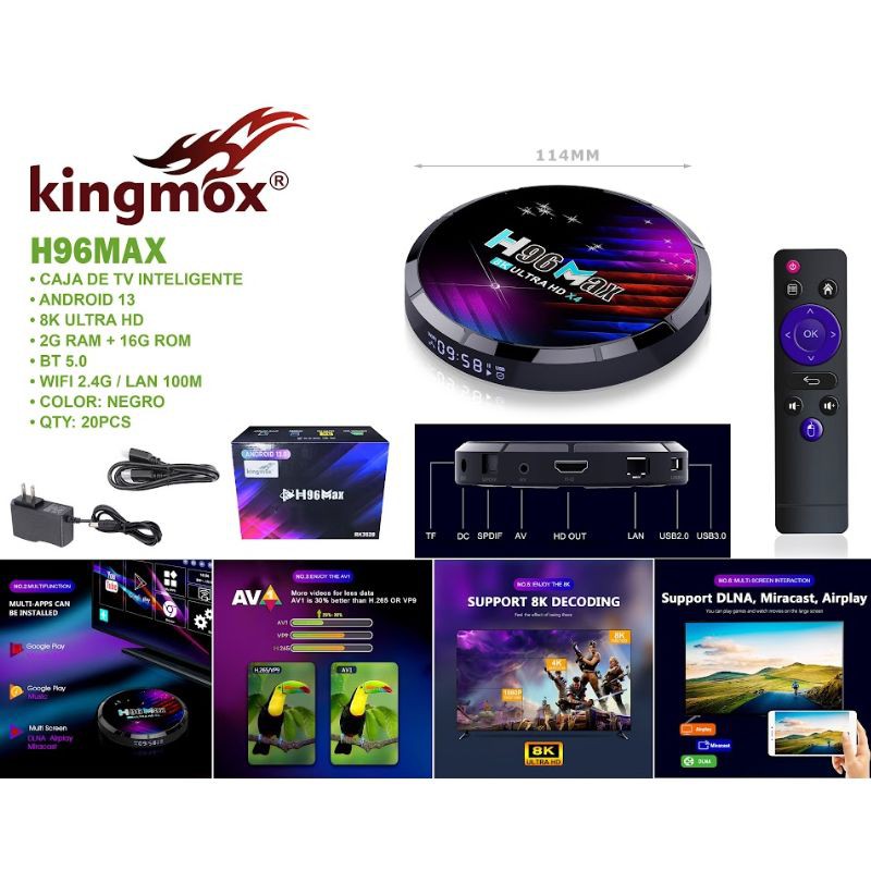 Haz clic para ver más imágenes H96MAX